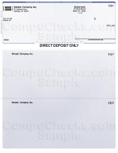 Direct Deposit Form - Blue Pinstripe - Executive